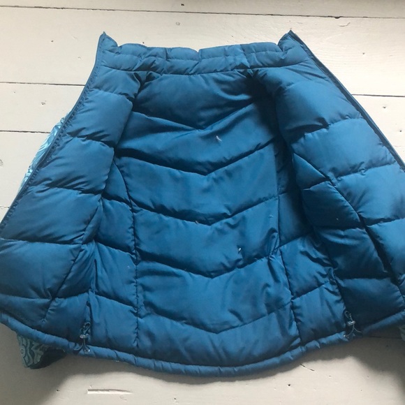 LL Bean EUC reversible goose down puffer coat - Picture 2 of 5